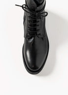 swatch_Black Leather combat boot
