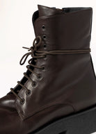 swatch_Brown Leather combat boot