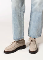 swatch_Taupe Suede wallabe loafer