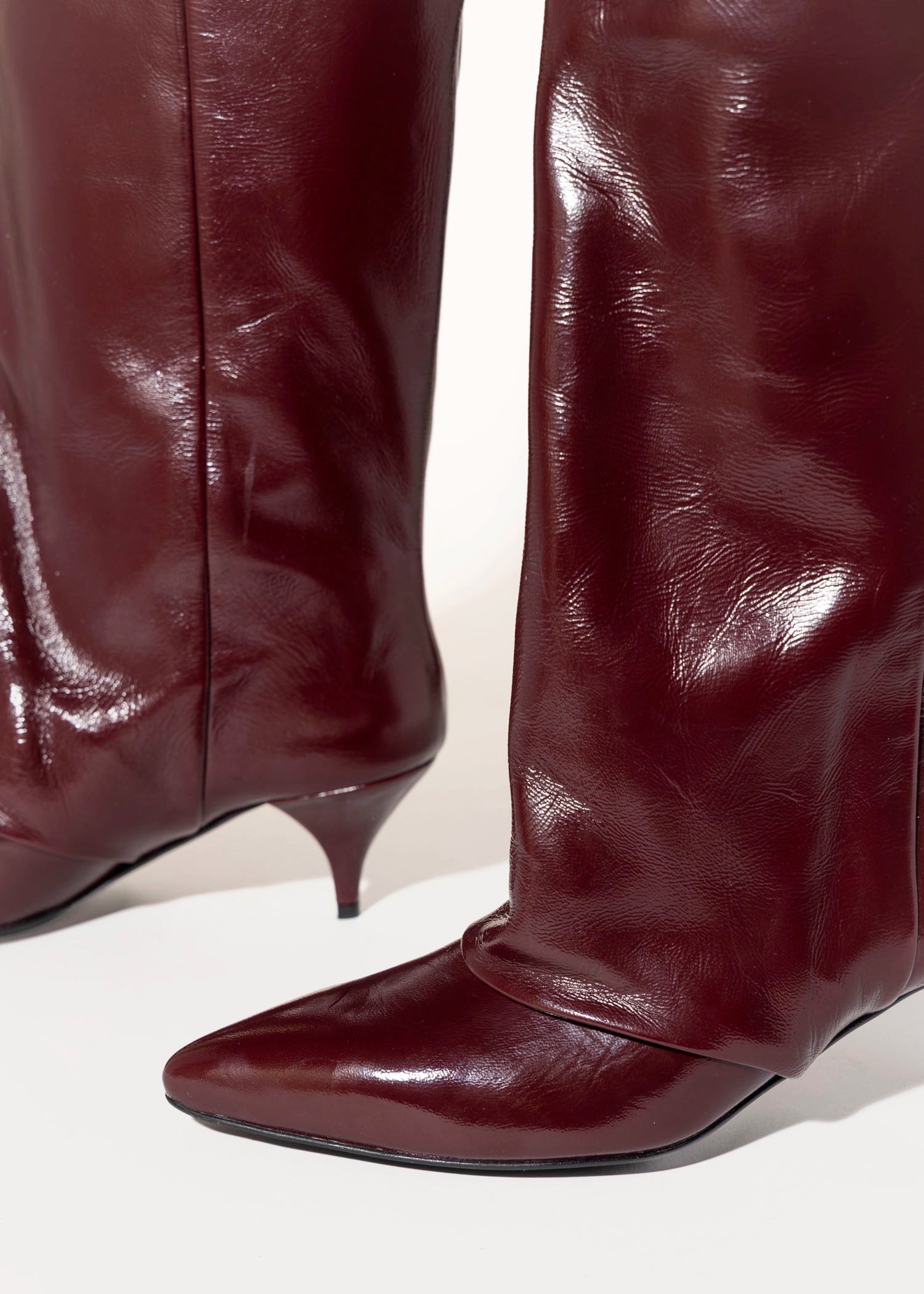 swatch_Bordo Patent fold over dress boot
