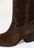 swatch_Chocolate Suede tall western boot
