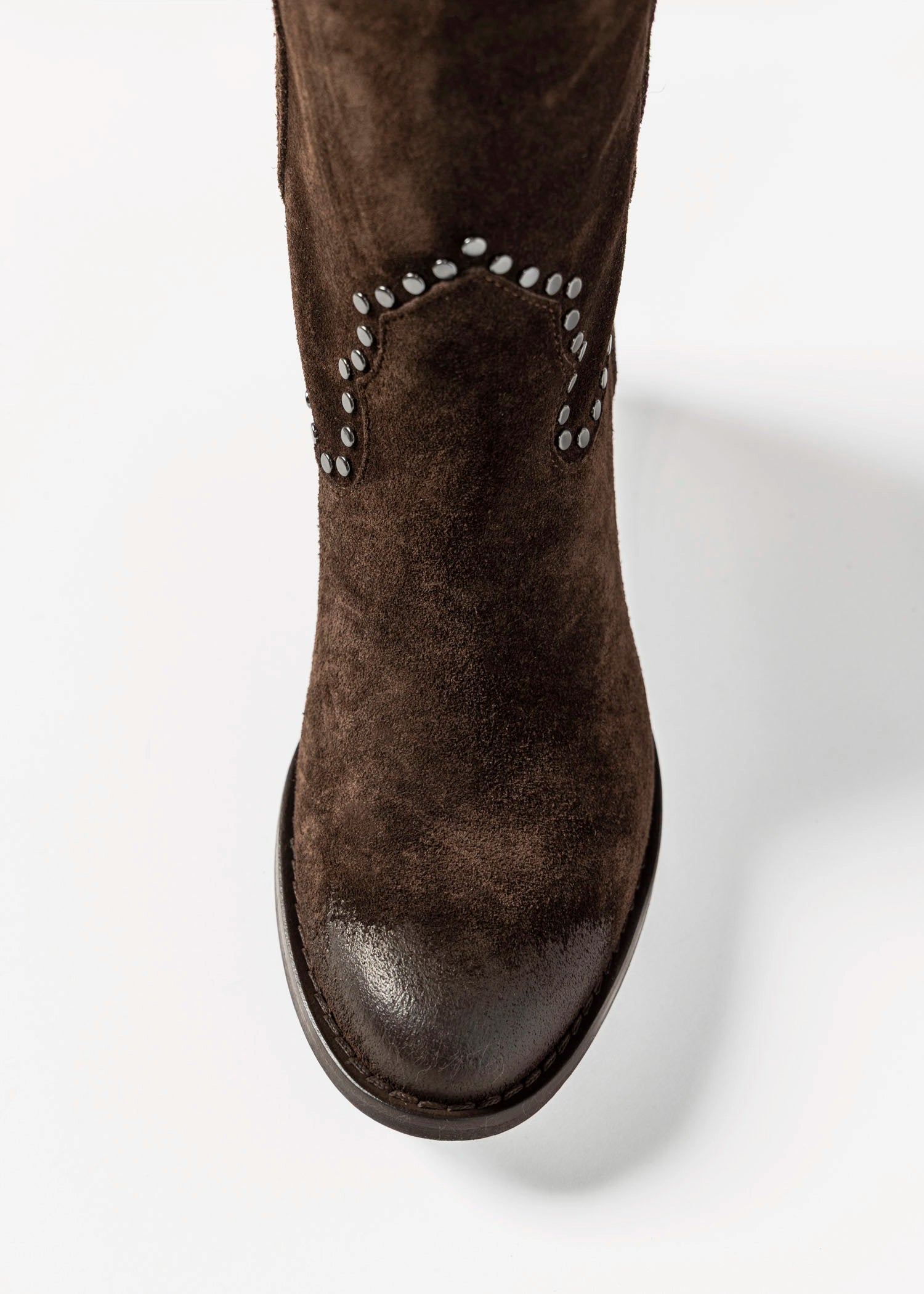 swatch_Chocolate Suede tall western boot