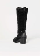 swatch_Black Suede tall western boot