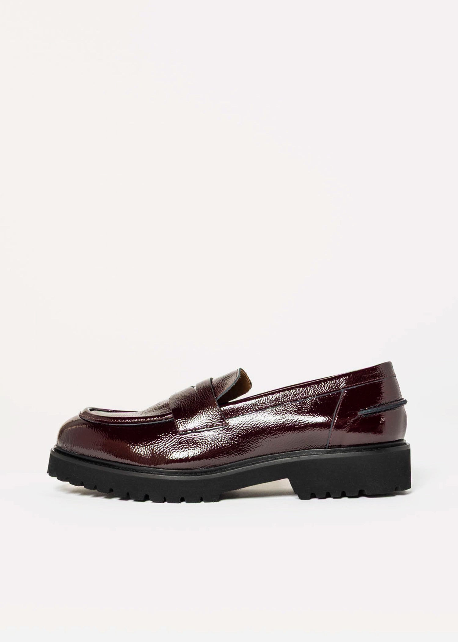 swatch_Wine Patent classic penny loafer