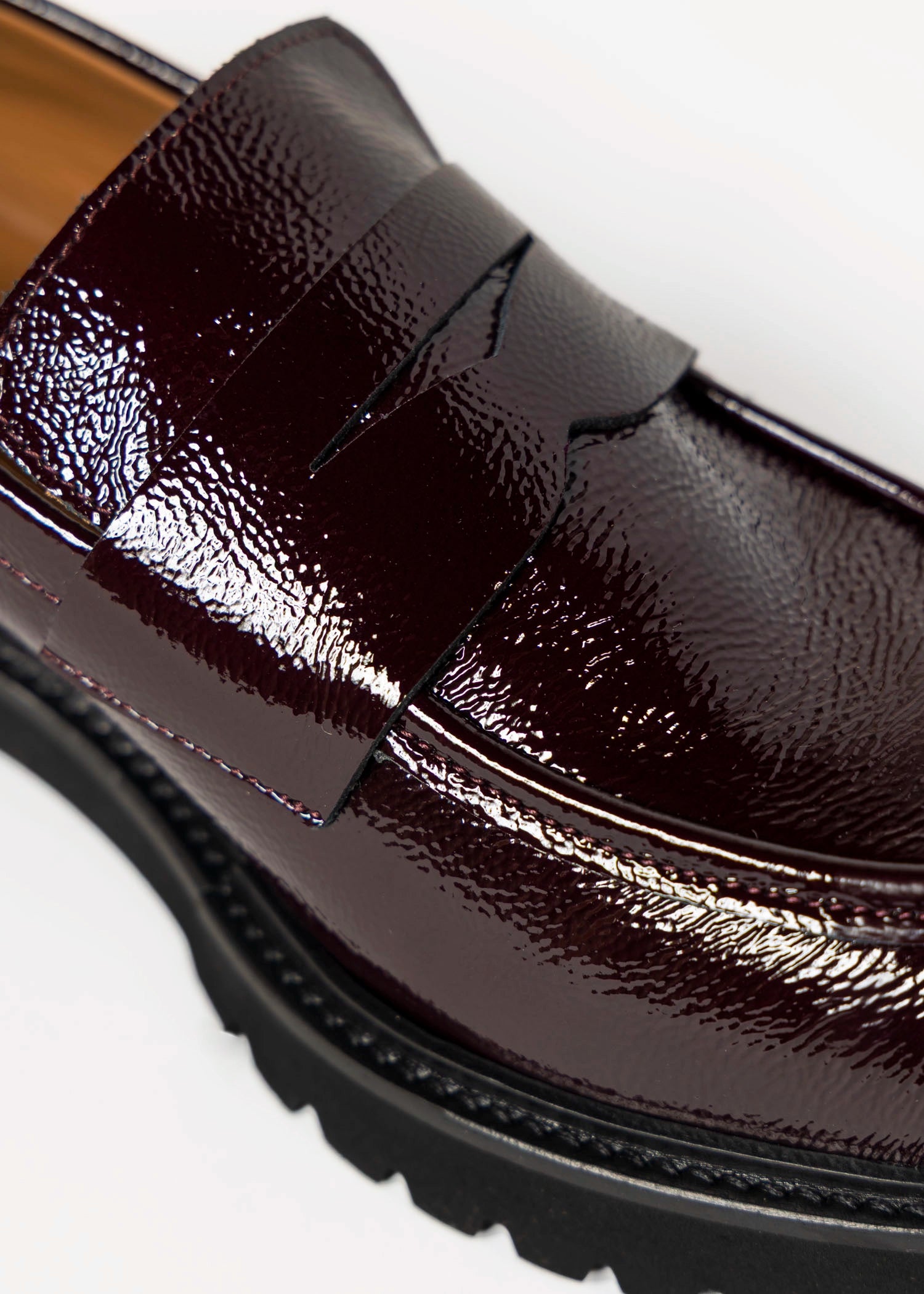 swatch_Wine Patent classic penny loafer