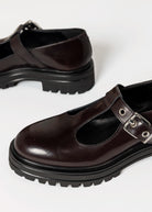 swatch_Wine leather lug sole mary jane