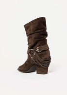 swatch_brown suede moto boot