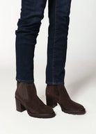 swatch_Mocha Suede heeled chelsea boot