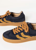 swatch_Navy Multi gum sole sneaker