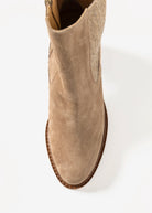 swatch_Sand Suede heeled chelsea boot