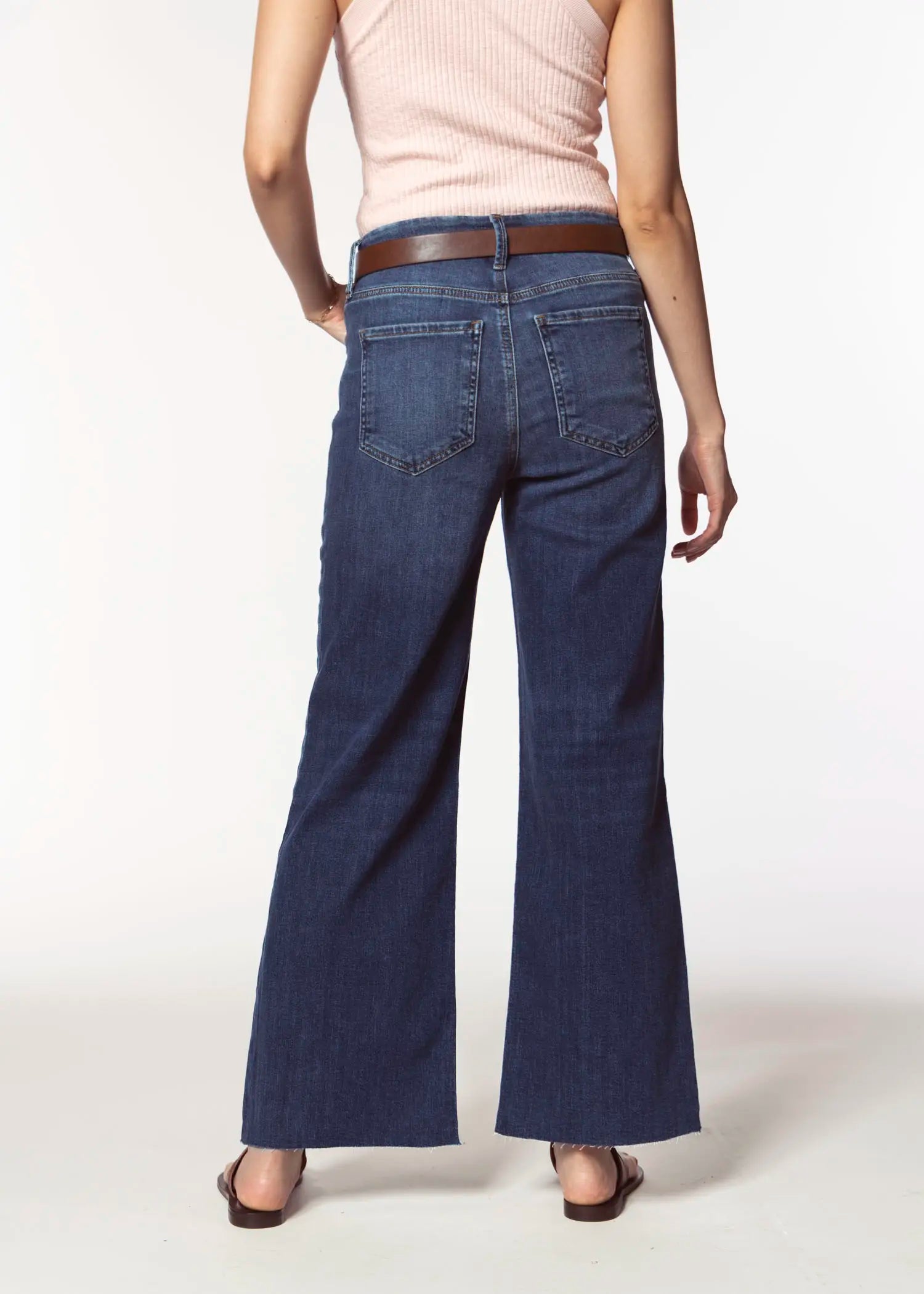 swatch_blue meg wide leg jean apparel