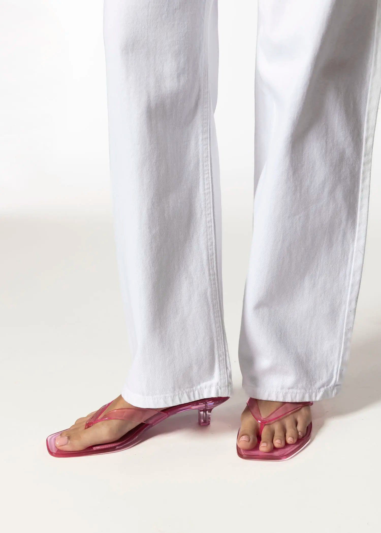 swatch_pink tracie jelly thong sandal heeled sandals