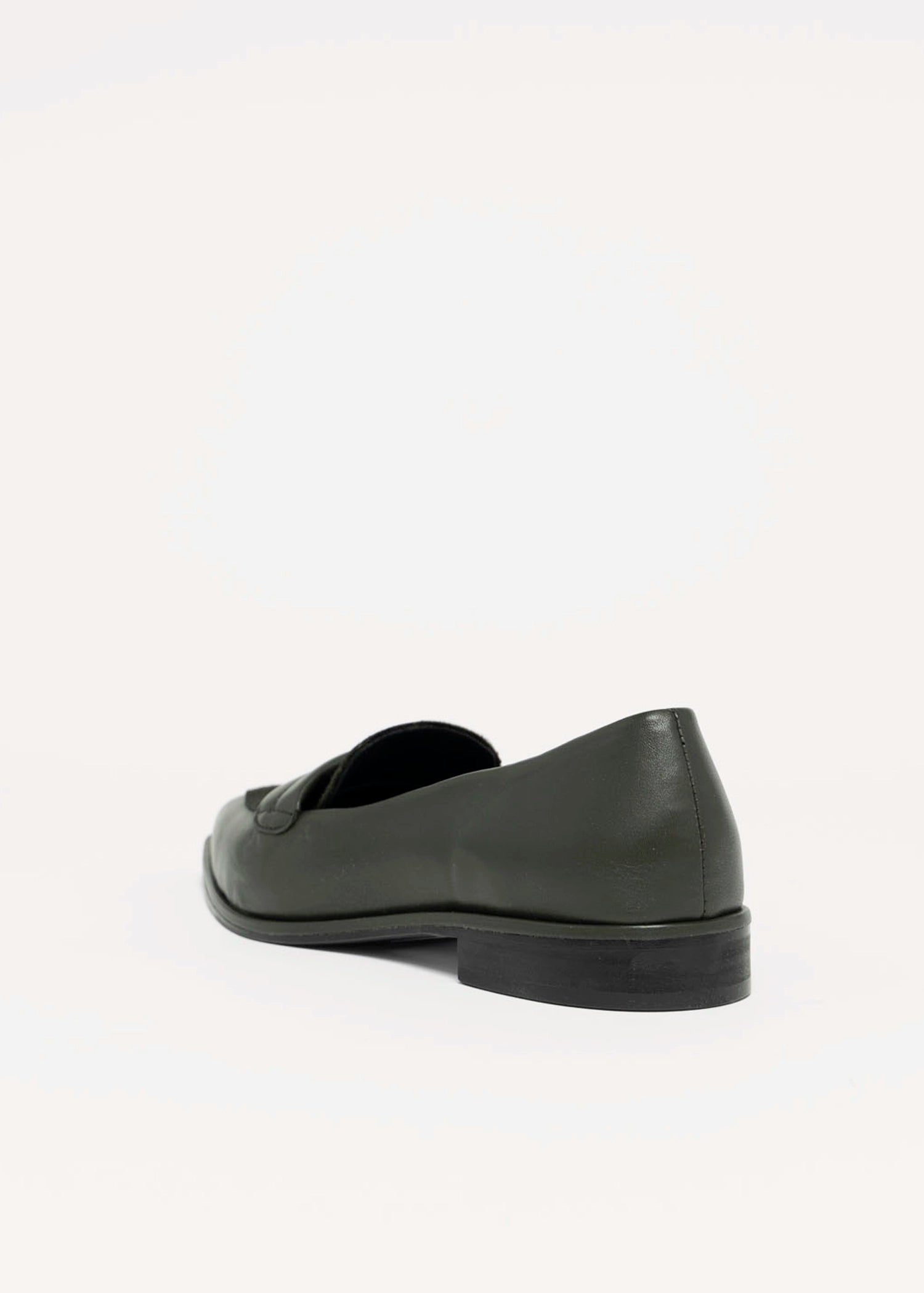 swatch_Moss Leather l'idea pointed toe leather flat