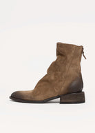 swatch_Sesame Suede l'idea ruched ankle boot
