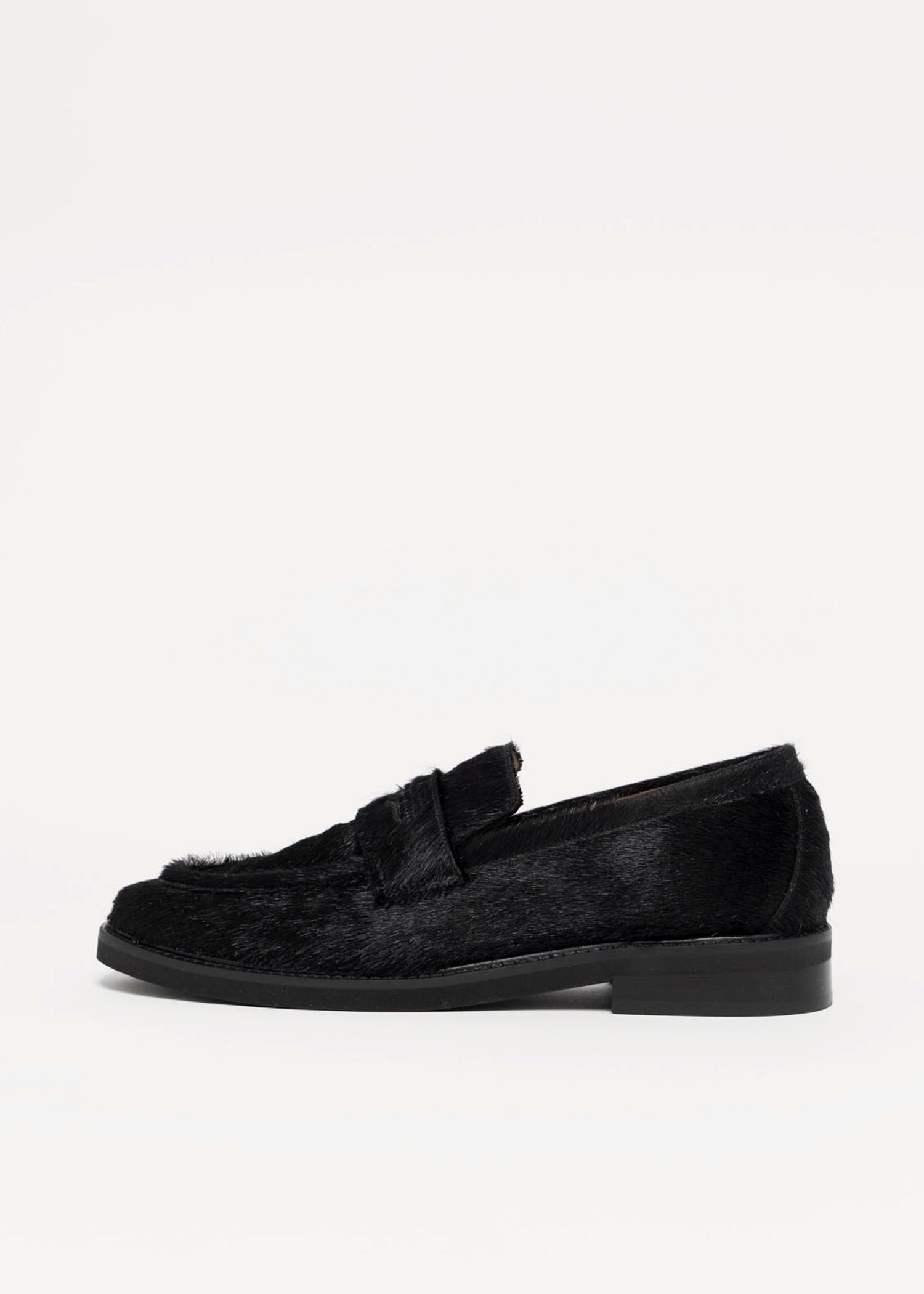 swatch_Black Haircalf l'idea haircalf penny loafer