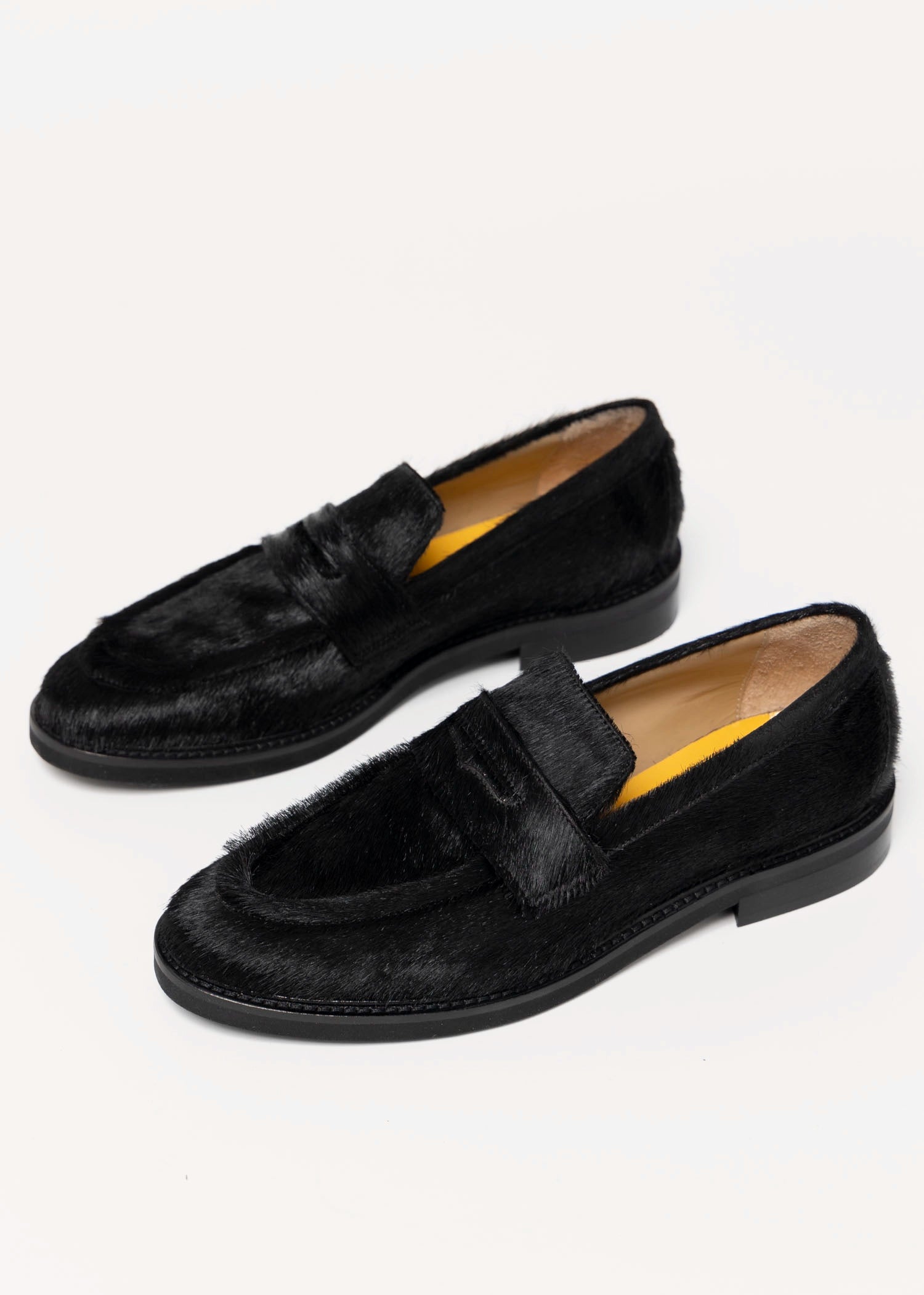 swatch_Black Haircalf l'idea haircalf penny loafer