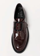 swatch_Bordo Leather l'idea single buckle loafer