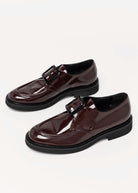 swatch_Bordo Leather l'idea single buckle loafer