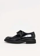 swatch_Black Leather l'idea single buckle loafer