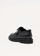 swatch_Black Leather l'idea single buckle loafer