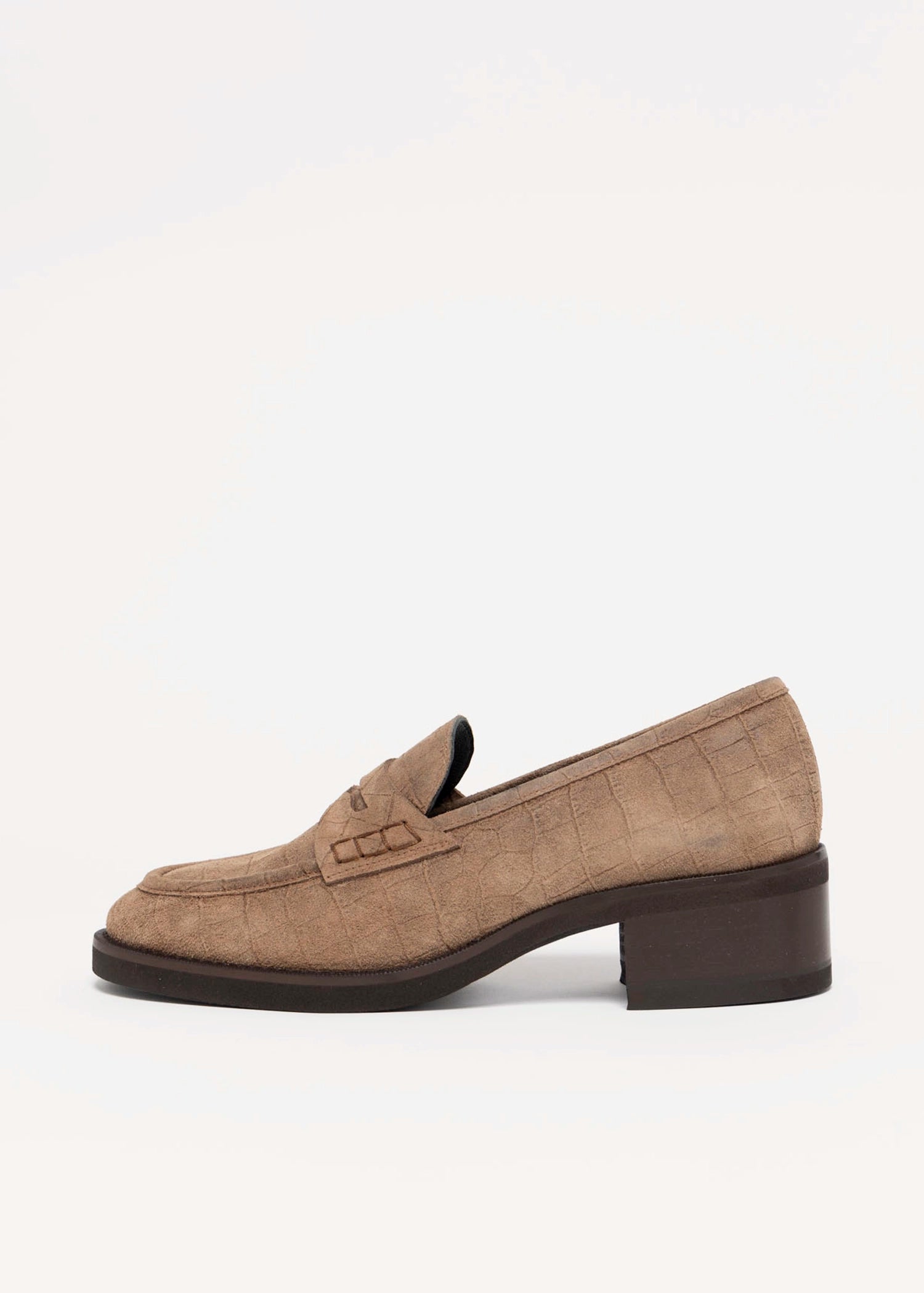 swatch_Farro Croco l'idea heeled croc loafer
