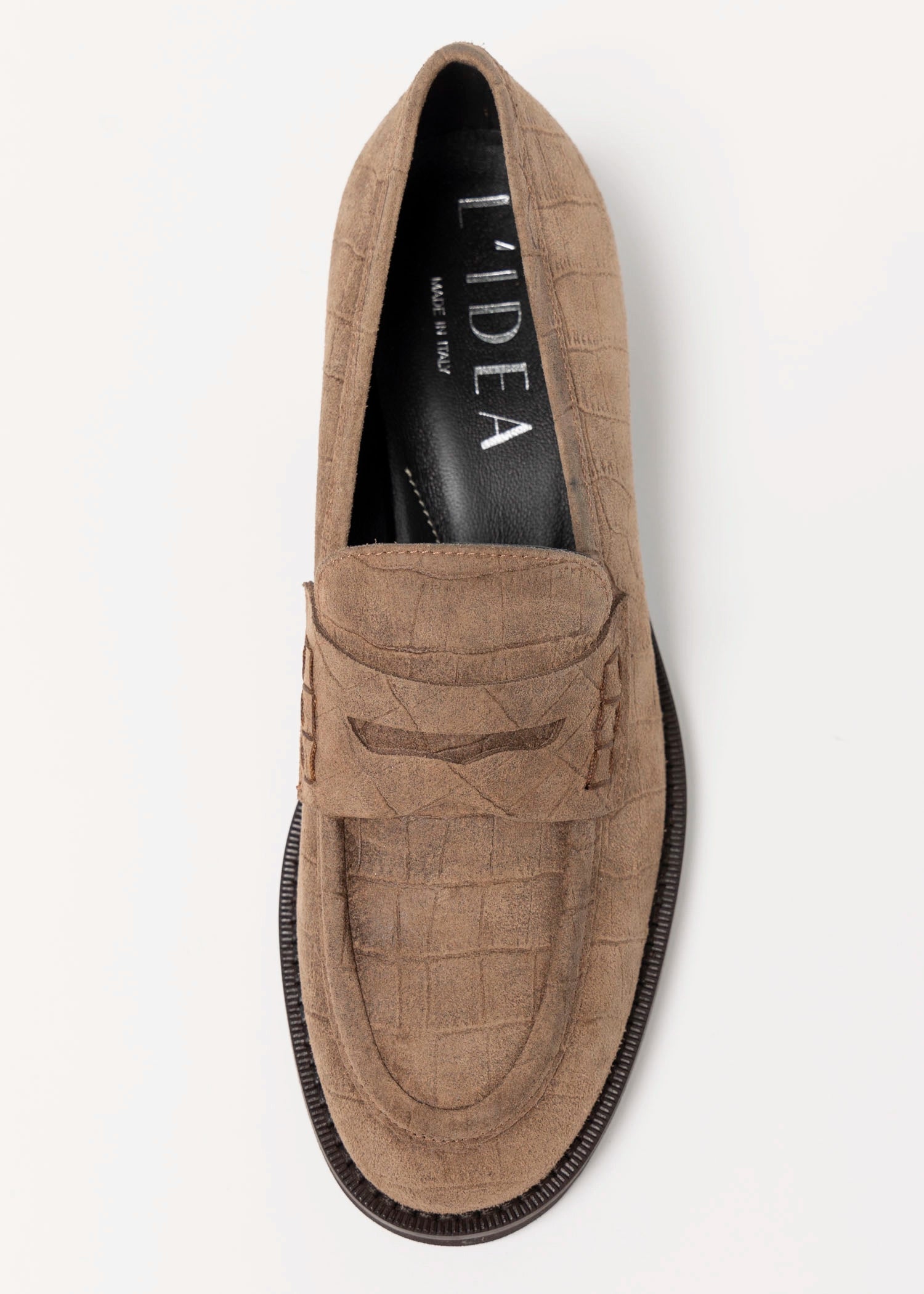 swatch_Farro Croco l'idea heeled croc loafer