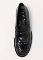 swatch_Black Croco l'idea heeled croc loafer