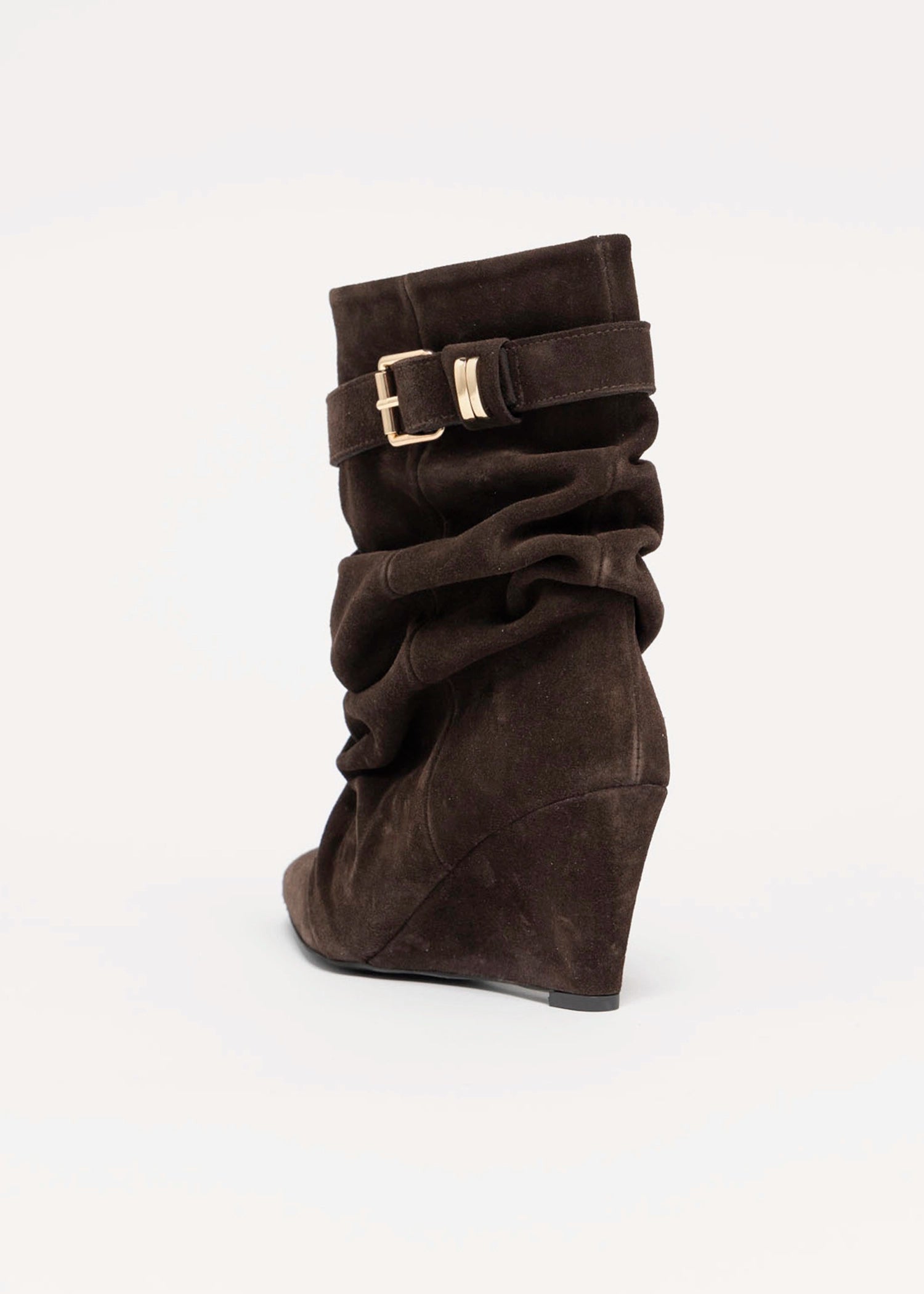 swatch_Chocolate Suede l'idea tess wedge boot