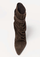 swatch_Chocolate Suede l'idea tess wedge boot