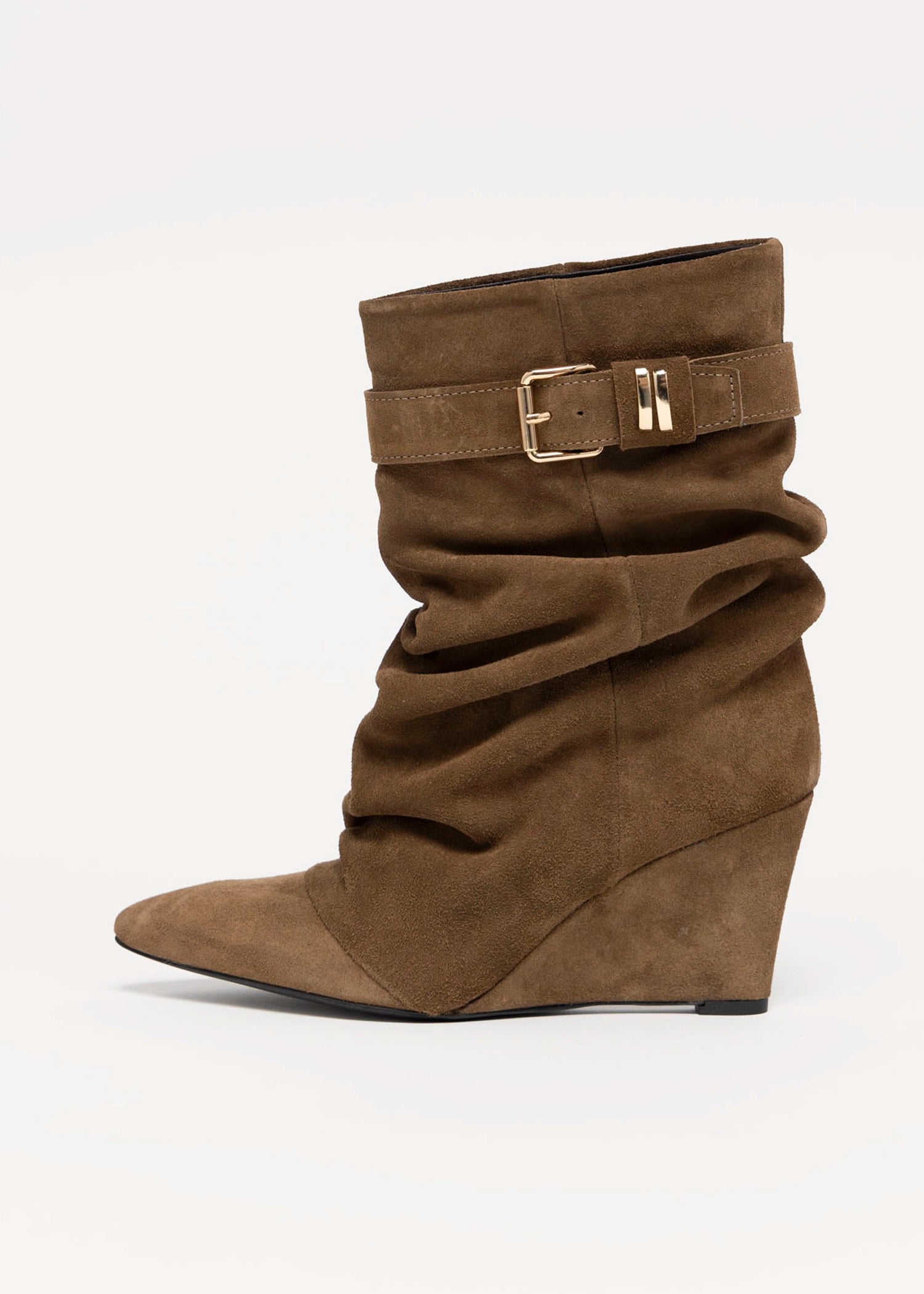 swatch_Taupe Suede l'idea tess wedge boot