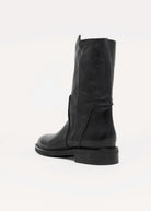 swatch_Black Leather l'idea mid calf boot