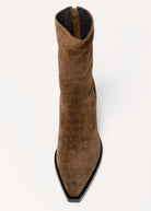 swatch_Camel Croco Suede l'idea western heeled boot