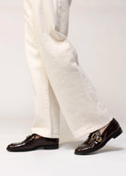 swatch_Brown Croco l'idea croc embossed loafer