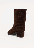 swatch_Brown Croco Suede angel alarcon short leather boot
