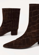 swatch_Brown Croco Suede angel alarcon short leather boot