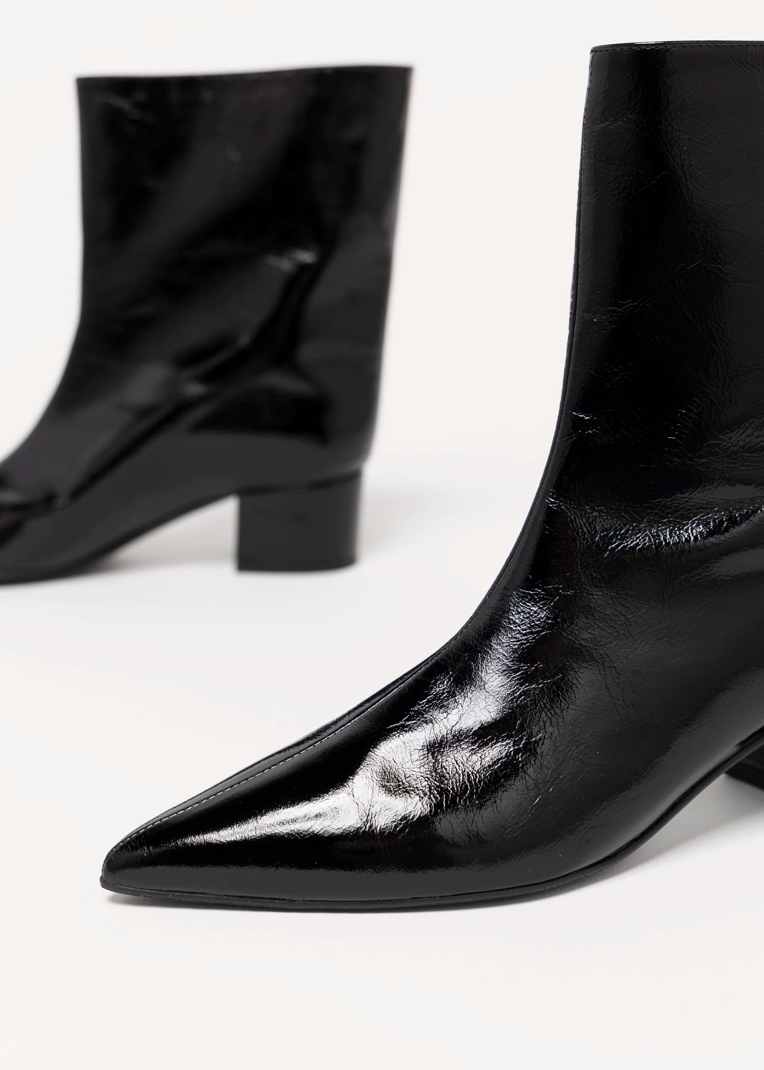 swatch_Black Patent angel alarcon short leather boot