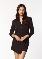swatch_black olive cropped blazer apparel