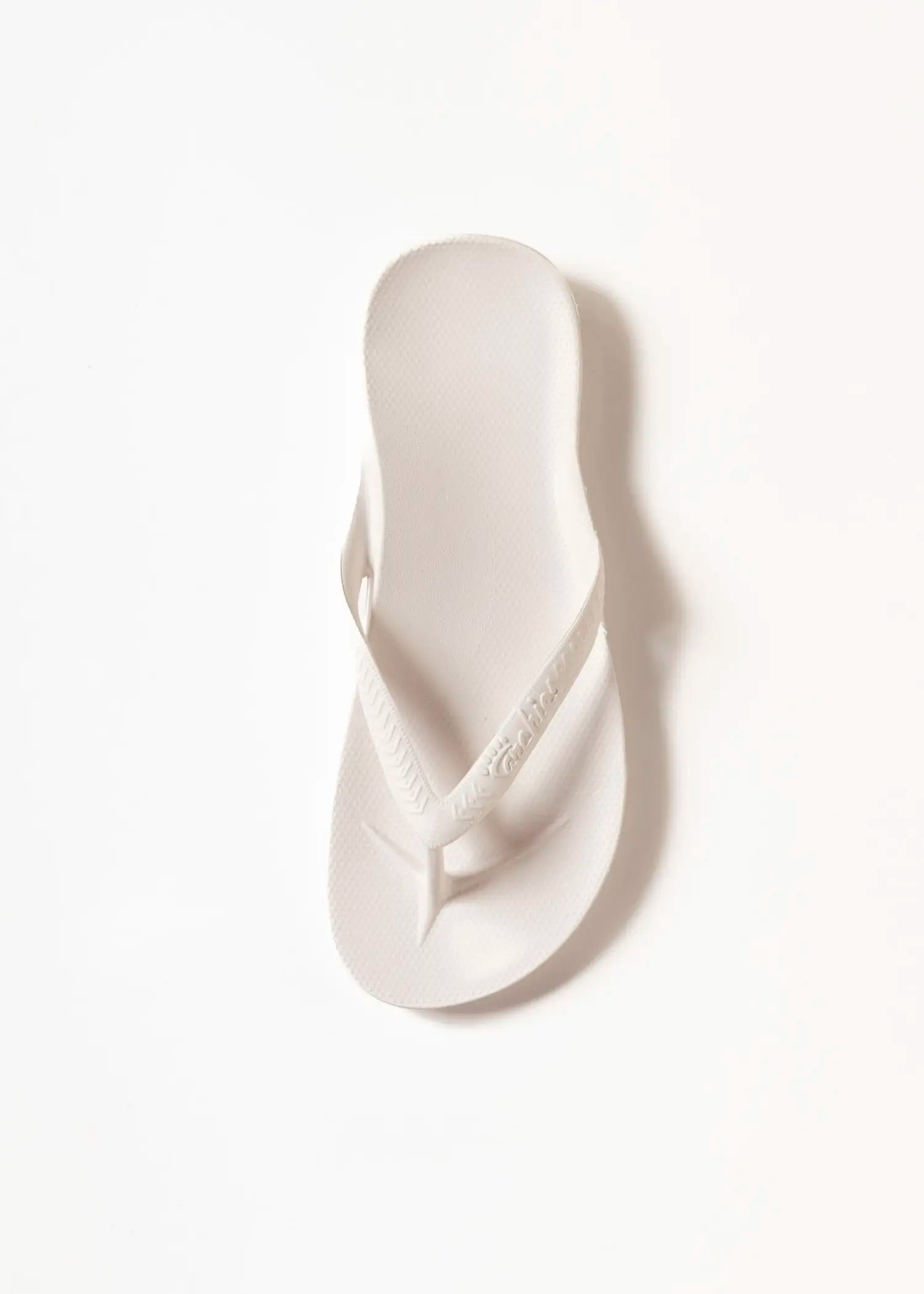 swatch_white arch support flip flop flat sandals