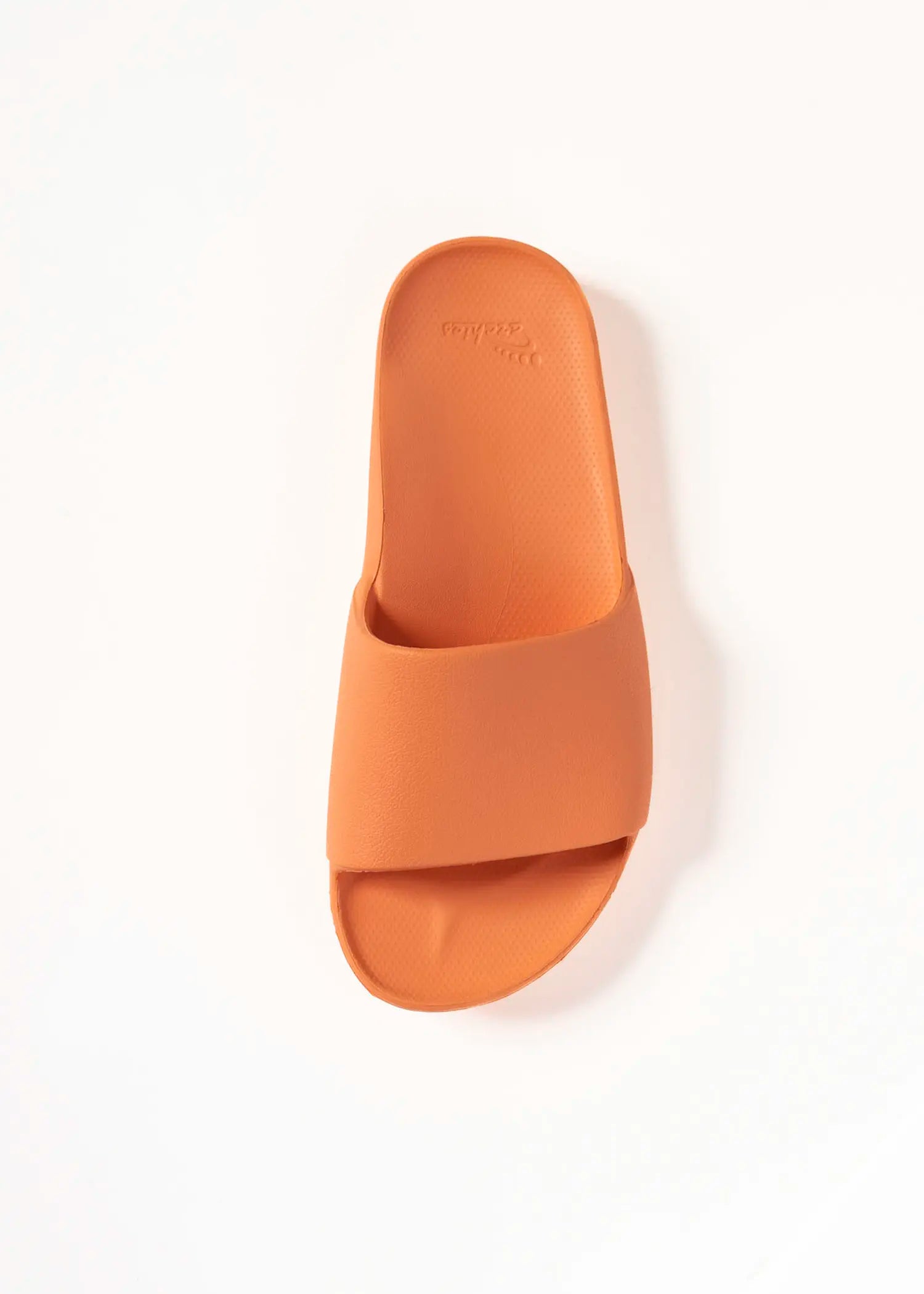 swatch_peach arch support slide flat sandals
