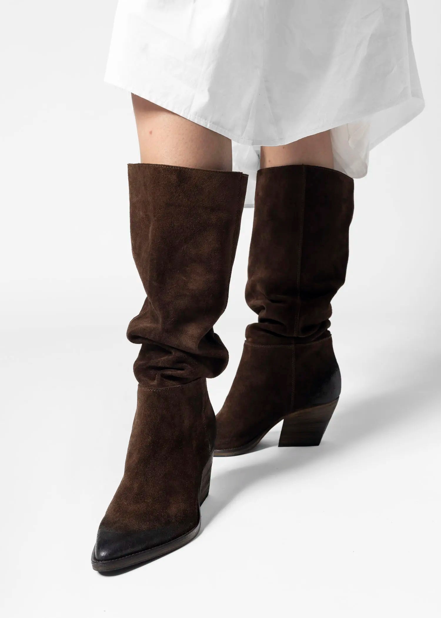 swatch_dark brown suede tulsa western boot boots