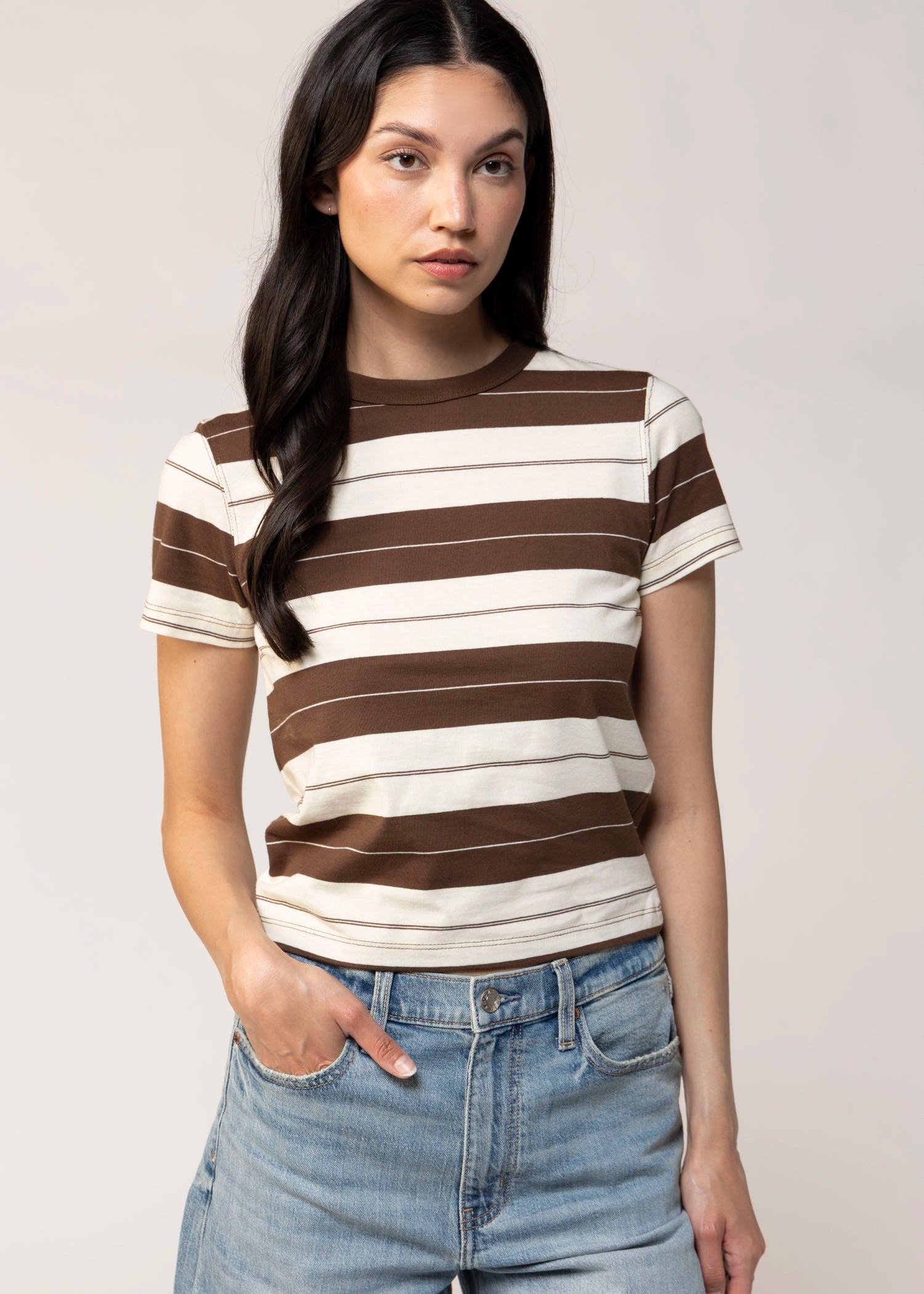 swatch_Chocolate Stripe daze denim zuma t-shirt
