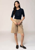 swatch_Navy sanctuary air of ease knit henley shirt