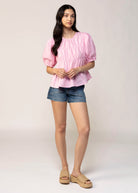 swatch_Pink poplin cotton blouse