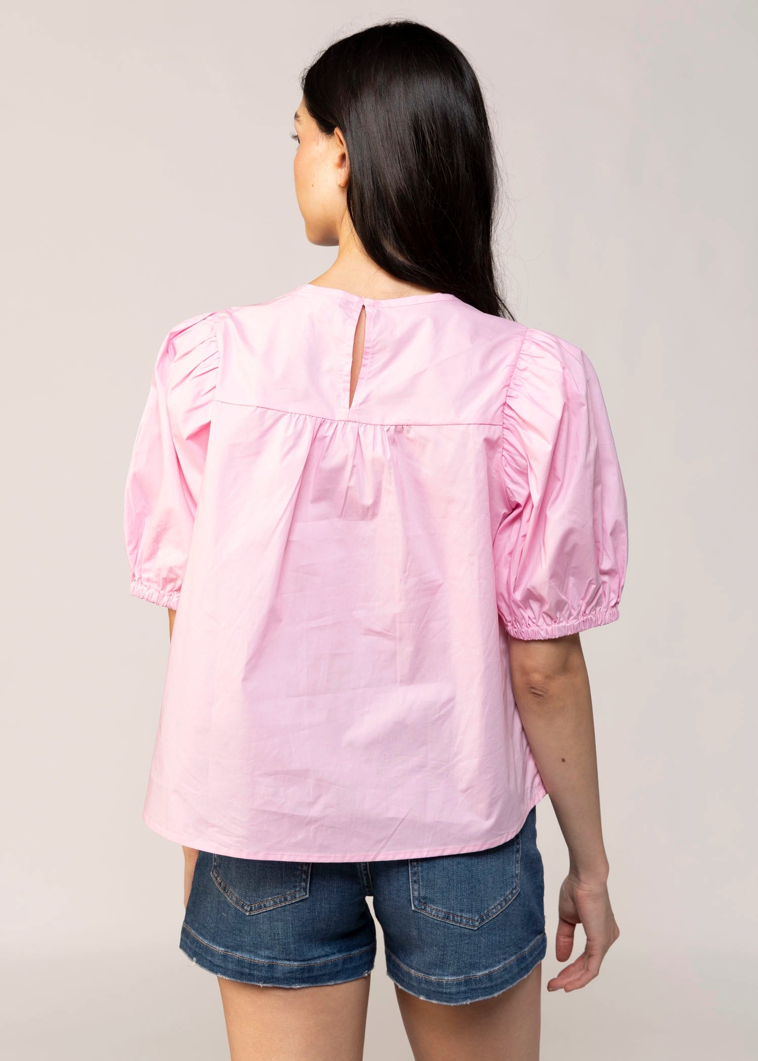 swatch_Pink poplin cotton blouse