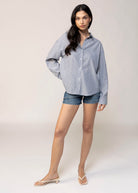 swatch_Blue/Ivory striped button down shirt