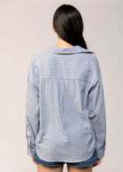 swatch_Blue/Ivory striped button down shirt