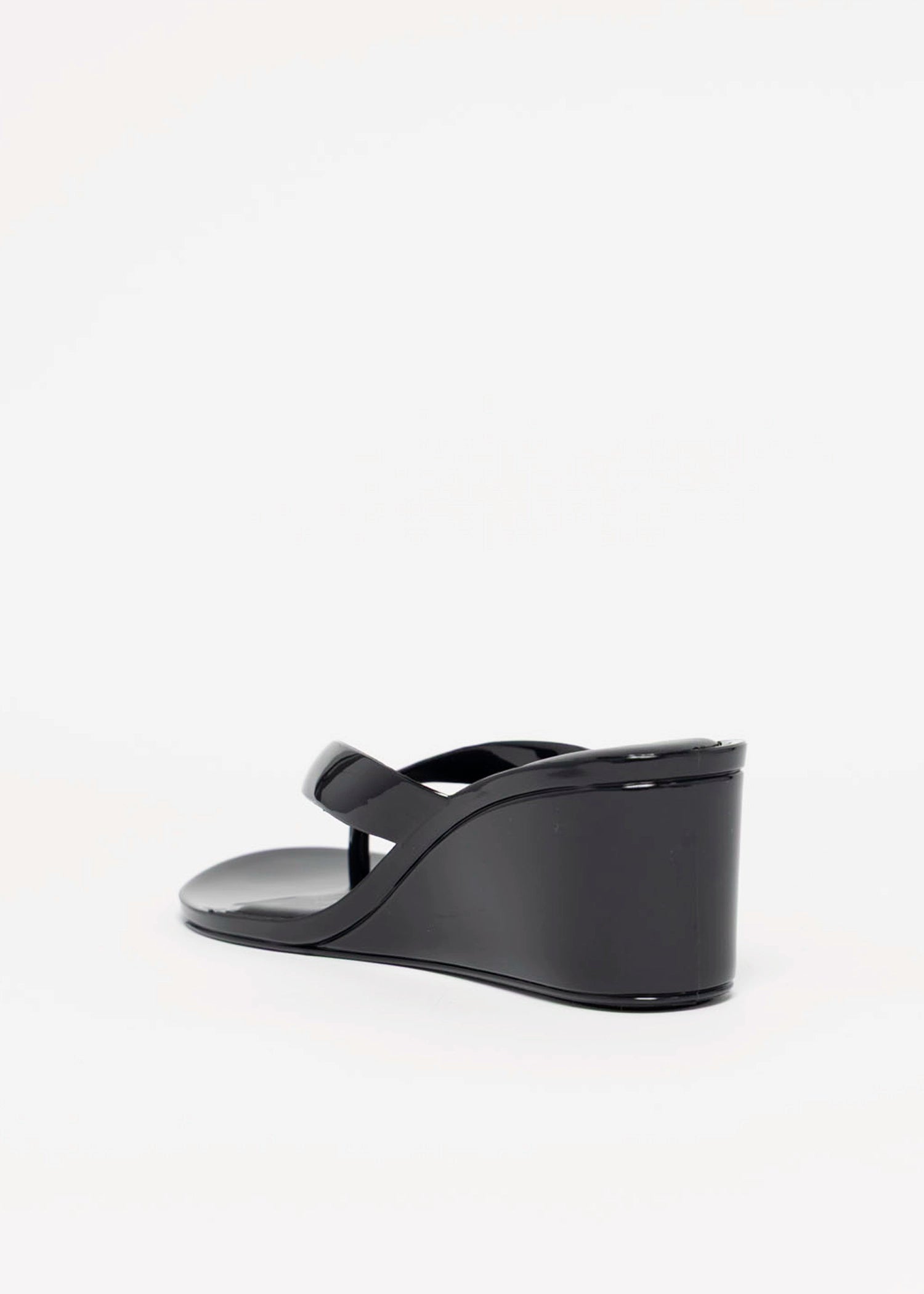 swatch_Black jeffrey campbell gigabyte jelly thong wedge sandal