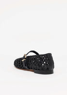swatch_Black Leather l'idea dolo woven mary jane
