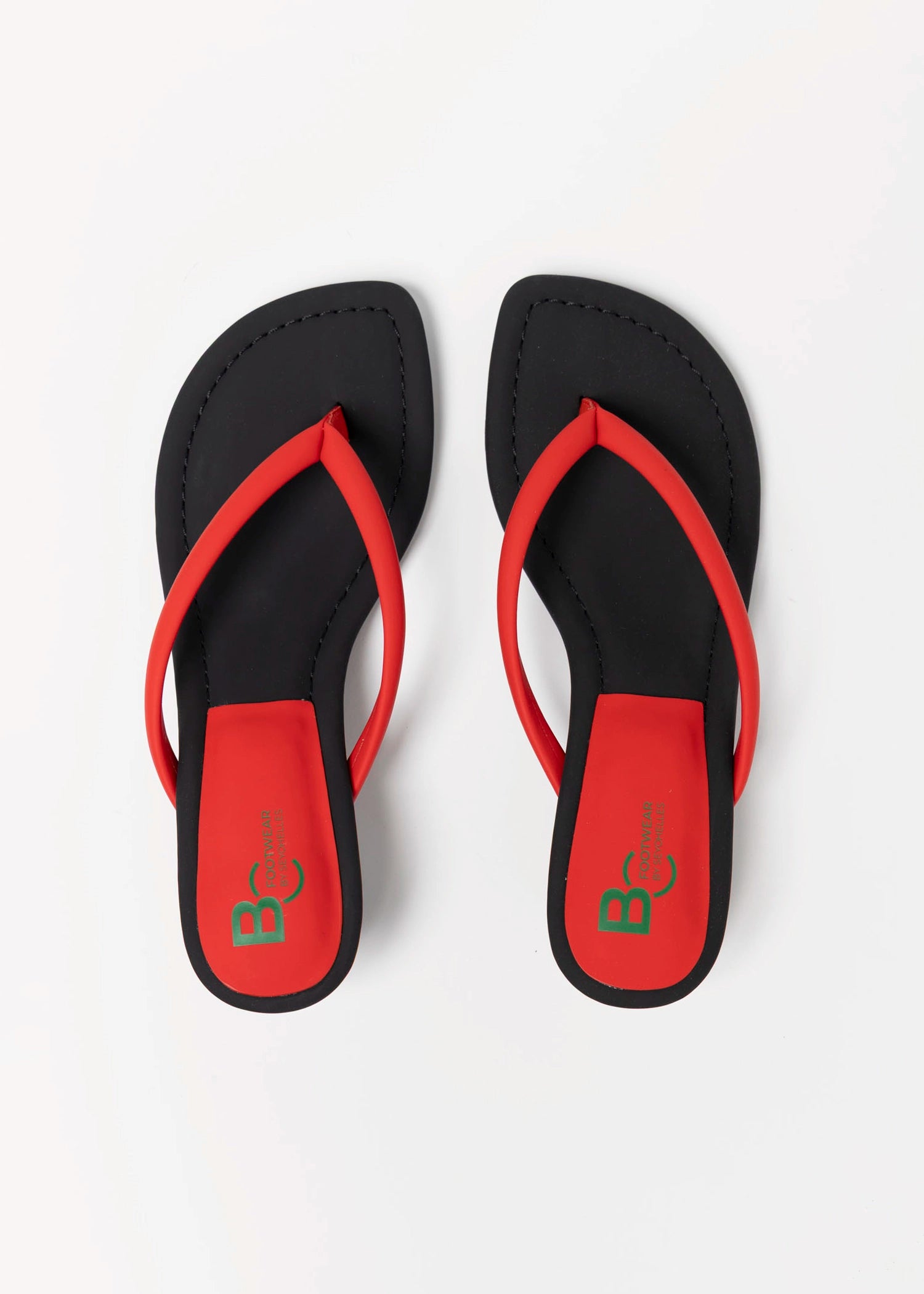 swatch_Red seychelles riptide thong heeled sandal