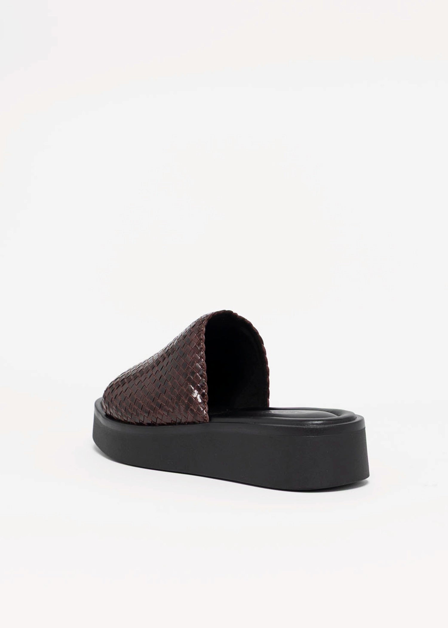 swatch_Chocolate Leather vagabond danya woven slide sandal
